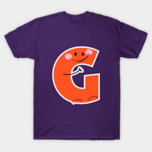 Alphabet Letter G - Engaging and Playful Initial for Children's Fun Gift T-Shirt